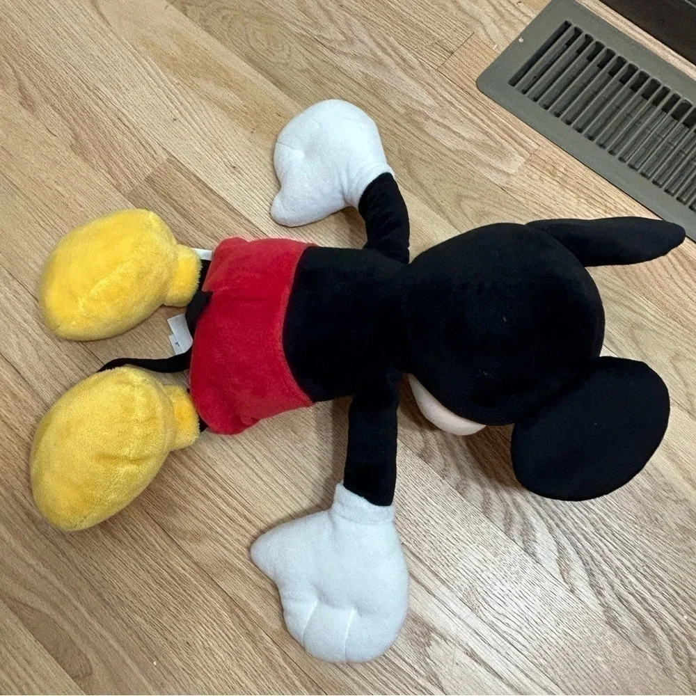 Mickey Mouse Large Plush Disney Kids Toy Black Red Stuffed Animal
